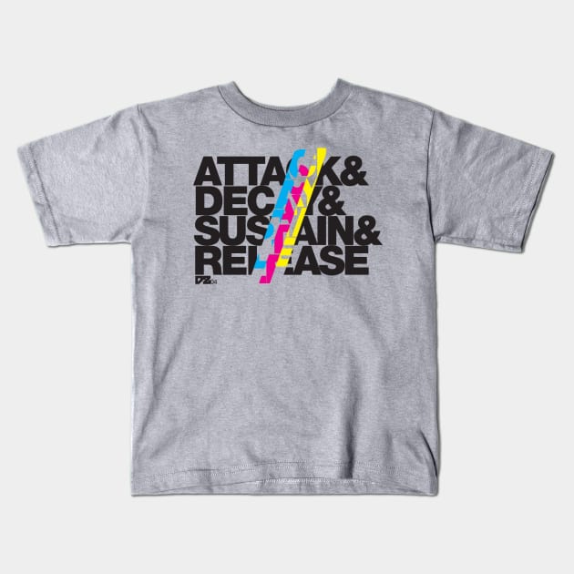 DZ04 - ADSR///CMYK Kids T-Shirt by mattdezine